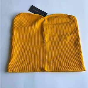 Dynamite yellow tube top (M/L)